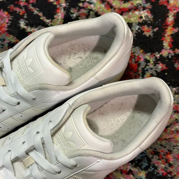 VERY GOOD adidas Originals Superstar II "All White" Shell Toe Triple White 12 - Picture 8 of 10